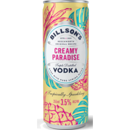 Photo of Billsons Vodka Creamy Paradise 4x355ml