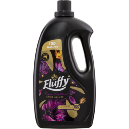 Photo of Fluffy Concentrate Liquid Fabric Softener Conditioner Fragrance Temptations Spice Allure 2L