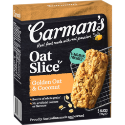 Photo of Carmans Oat Slice Golden Oat & Coconut 5 Pack 175g