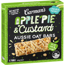 Photo of Carman's Apple Pie & Custard Aussie Oat Bars 180g