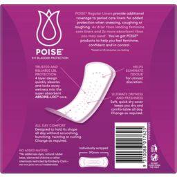 Photo of Poise Liners For Bladder Leaks Regular 52 Pack