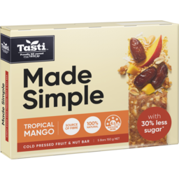 Photo of Tasti Made Simple Muesli Bars Tropical Mango 5 Pack