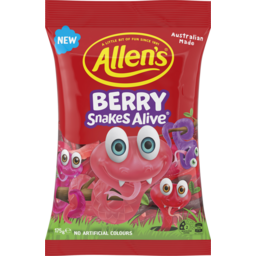 Photo of Allen’S Berry Snakes Alive 200g 
