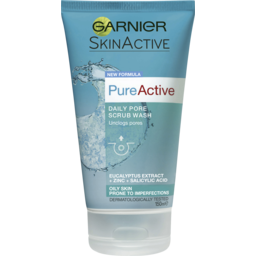 Photo of Garnier Skinactive Pure Active Daily Pore Scrub Wash 150ml