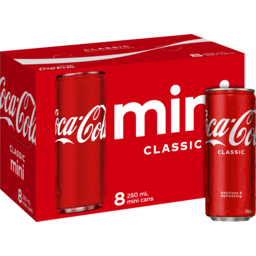 Photo of Coca-Cola Classic Soft Drink Multipack Cans 8x250ml 