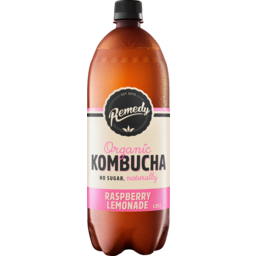 Photo of Remedy No Sugar Organic Raspberry Lemonade Kombucha Sparkling Live Cultured Drink 1.25l