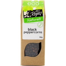 Photo of Mrs Rogers Seasoning Eco Black Peppercorns 30g