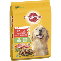 Photo of Pedigree Medium Adult Dry Dog Food With Real Beef & Vegies Bag 8kg