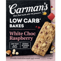 Photo of Carmans Low Carb White Choc Raspberry Bakes