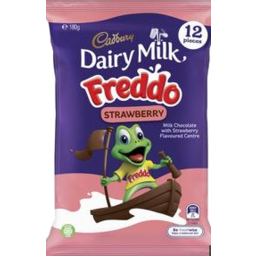 Photo of Cadbury Dairy Milk Freddo Strawberry Sharepack 12 Pack 180g 180g