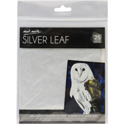 Photo of Mm Imitation Silver Leaf 14x14cm 25 Sheet