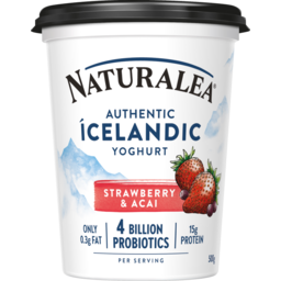 Photo of Naturalea Authentic Icelandic Yoghurt Tub Strawberry & Acai