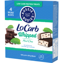 Photo of Aussie Bodies Lo Carb Whipped Bar Mint Chocolate 120g