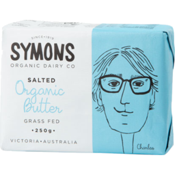 Photo of SYMONS ORGANIC DAIRY CO Org Salted Butter 250g