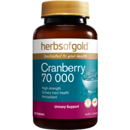 Photo of HERBS OF GOLD Cranberry 70000 High Strength 50tab