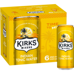 Photo of Kirks Tonic Water Cans 6x250ml