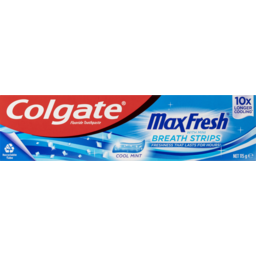 Photo of Colgate Max Fresh Cool Mint Toothpaste With Mini Breath Strips 115g