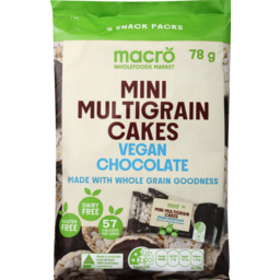 Photo of Macro Organic Mini Multigrain Rice Cakes Vegan Chocolate 6 Pack