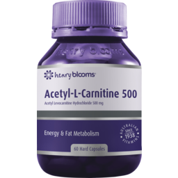 Photo of Henry Blooms Acetyl-L-Carnitine 500 60 Capsules