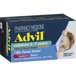 Photo of Advil Children 2-7 Years Chewable Raspberry 20.0x