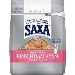 Photo of Saxa® Natural Pink Himalayan Rock Salt 500g
