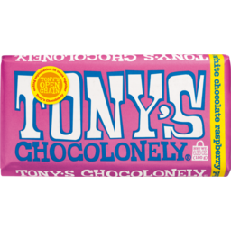 Photo of Tony's Chocolonely - White Raspberry Popping Candy Chocolate