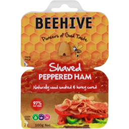 Photo of Beehive Ham 97% Fat Free Peppered 100g