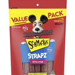 Photo of Schmackos Strapz With Liver Treat For Dogs 500g