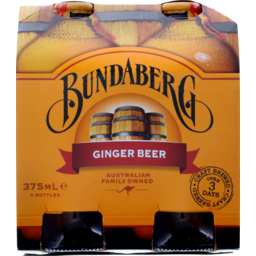 Photo of Bundaberg Ginger Beer 4x375ml Bottles