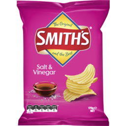 Photo of Smiths Salt & Vinegar Crinkle Cut Chips 170g
