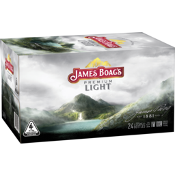 Photo of James Boag's Premium Light 24 X 375ml Bottle Carton 24.0x375ml