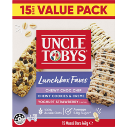 Photo of Uncle Tobys Lunchbox Faves Muesli Bars 15 Pack 469g