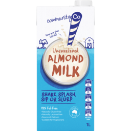 Photo of Community Co Unsweetened Almond Milk 1lt