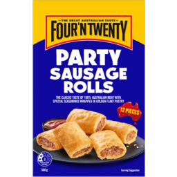 Photo of Four N Twenty Party Sausage Rolls 12 Pack 500g
