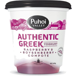 Photo of Puhoi Valley Authentic Greek Yoghurt Raspberry & Boysenberry