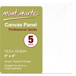 Photo of Mm Canvas Panels Pkt 5 10.2 X 10.2cm