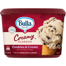 Photo of Bulla Creamy Classics Cookies & Cream Ice Cream 2l