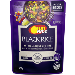 Photo of Sunrice Microwave Rice Black Rice 250g