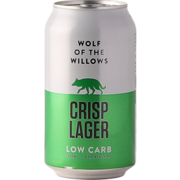 Photo of Wolf Of The Willows Low Carb Crisp Lager 4pk