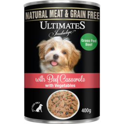 Photo of Ultimates Indulge With Beef Casserole & Vegetables Dog Food 400g