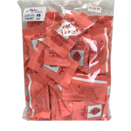 Photo of Alpha Strawberry Creams 375g Clear Bag
