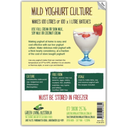 Photo of GREEN LIVING AUS:GLA Mild Yoghurt Culture Pack