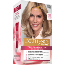 Photo of L'oréal Paris Excellence Crème Permanent Hair Colour - 9.1 Light Ash Blonde