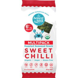 Photo of Honest Sea Seaweed Snack Sweet Chilli 6pk