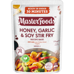 Photo of Masterfoods Honey Garlic & Soy Stir Fry Stove Top Recipe Base 175g