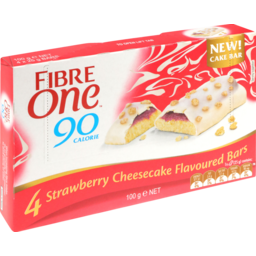 Photo of Fibre One 90 Calorie Strawberry Cheesecake Flavoured Bars 4 Pack 100g 100g