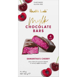 Photo of Health Lab Samantha's Cherry Mylk Chocolate Bars 160gm