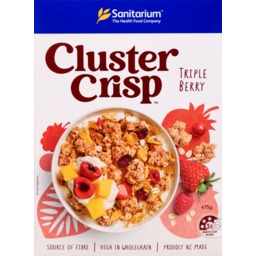 Photo of Sanitarium Cereal Cluster Crisp Berry 475g