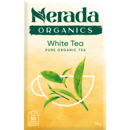 Photo of Nerada Organics White Tea Tea Bags 50 Pack 75g