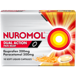 Photo of Nuromol Dual Action Liquid Pain Relief Capsules 10
